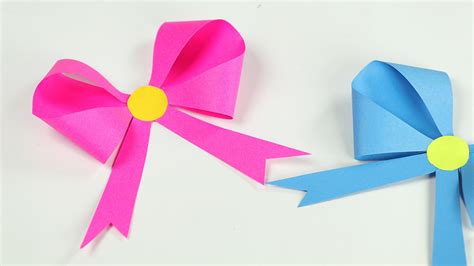 How To Make Origami Bowpaper Ribbon Diy Origami Tutorial Crafts Ace