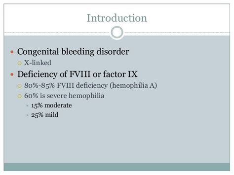 Inhibitors In Congenital Hemophilia