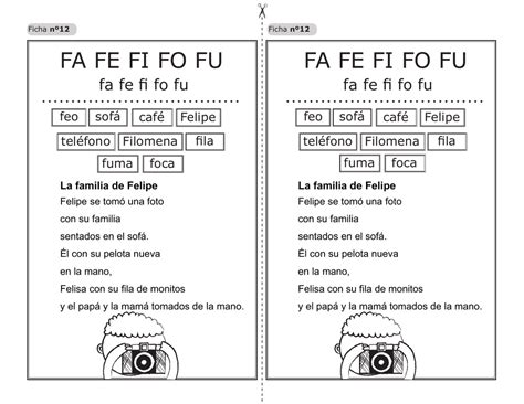 Worksheet Para Imprimir De Las Silabas Fa Fe Fifo Fu