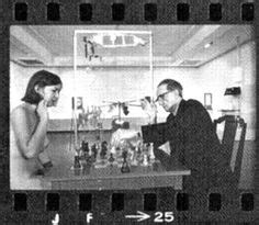 Eve Babitz And Marcel Duchamp Play Chess Em