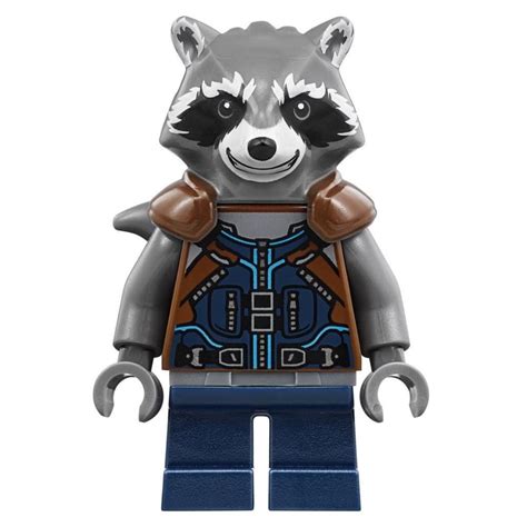New Lego Minifigure Marvel Superhero Rocket Raccoon Guardians Of The Galaxy