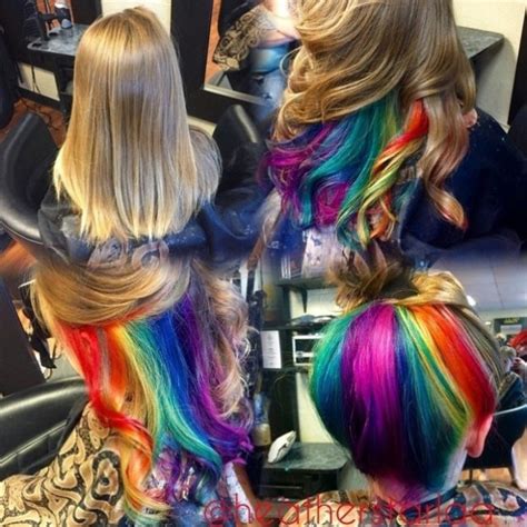 Hidden Rainbow Hair Color Ideas Our Motivations