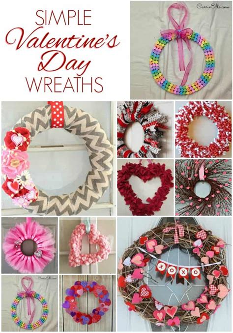 Easy Diy Valentines Day Wreaths Easy Crafts 101