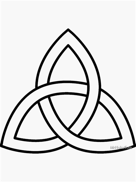 Celtic Trinity Knot Sticker For Sale By Mrnukacola Redbubble