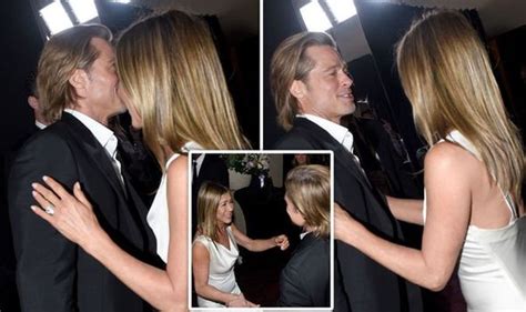 Brad pitt welcomes jennifer aniston 'reunion' at golden globes, makes dating joke during speech. Jennifer Aniston: Brad Pitt spotted admiring ex in backstage vid at SAG Awards 2020 | Celebrity ...