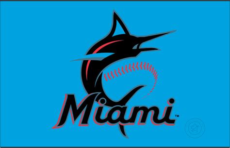 Miami Marlins Primary Dark Logo National League Nl Chris Creamers Sports Logos Page