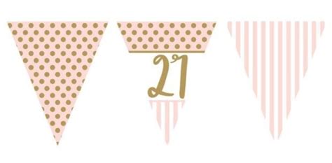 21st Pink Chic Paper Bunting Non Stop Party Shop