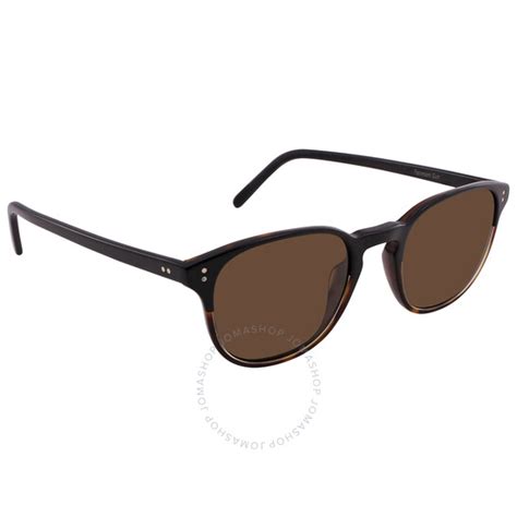 Oliver Peoples Fairmont Polarized True Brown Oval Unisex Sunglasses Ov5219s 172257 49