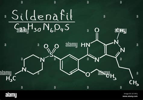 Structural Model Of Sildenafil Stock Photo Alamy