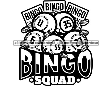 Bingo Squad Svg Design Team Friend Game Lottery Lotto Ball Etsy