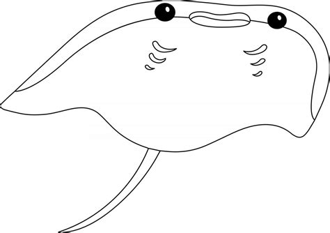 Sting Ray Coloring Page