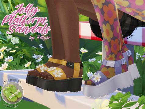 Jelly Platform Sandals 🌼 Sims 4 Mods Clothes Sims 4 Cc Shoes Sims Mods