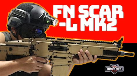 Lego Fn Scar L Mk2 Cada Block Gun Youtube