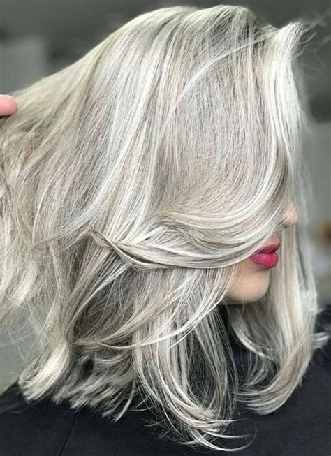 Perfect Platinum White Silver Hair Color Ideas For Spring