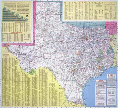 Large Detailed Physical Map Of The State Of Texas With Roads Highways