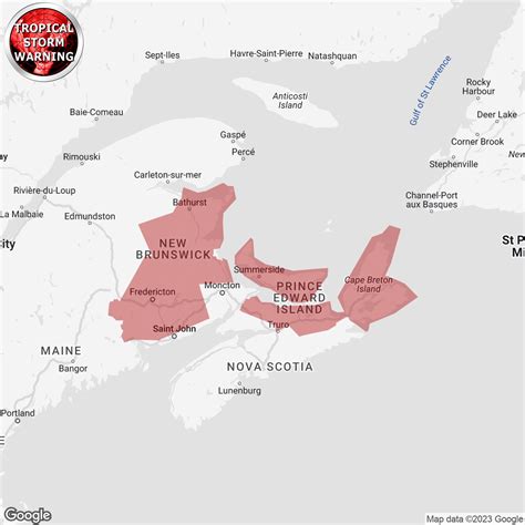 Tropical Storm Warning Replaces Tropical Storm Watch