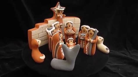 Jemez Pueblo Pottery Nativity By Judy Toya Christmas Nativity Set