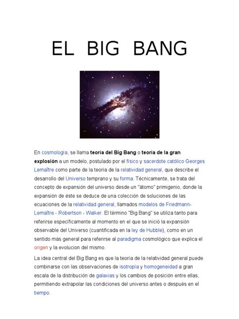 El Big Bang Pdf