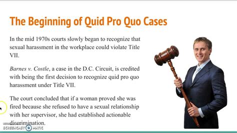 Quid Pro Quo Sexual Harassment