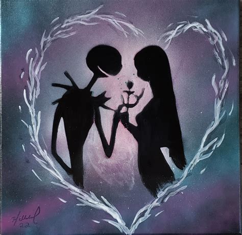 Simply Meant to Be (Jack and Sally) - Steel City Spray Art