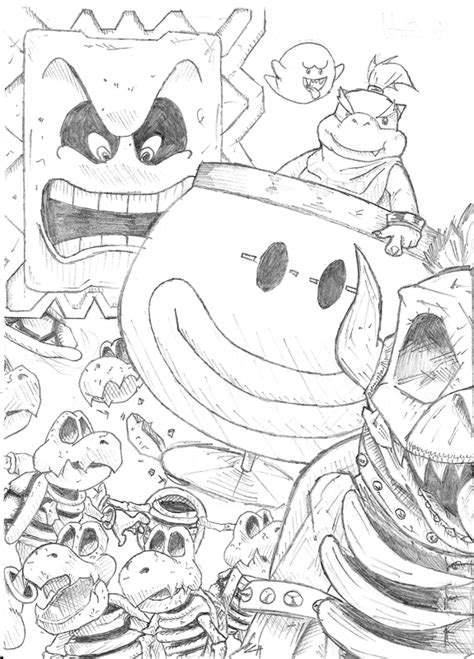Dry bones coloring pages 37 cute ideas you must know anablog. Dry Bowser's Army by dayjohnson on DeviantArt
