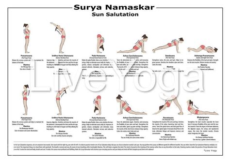 Sun salutation sanskrit title is surya namaskar. Set of 2 posters - A2 Printable Yoga Poster and A2 Surya ...