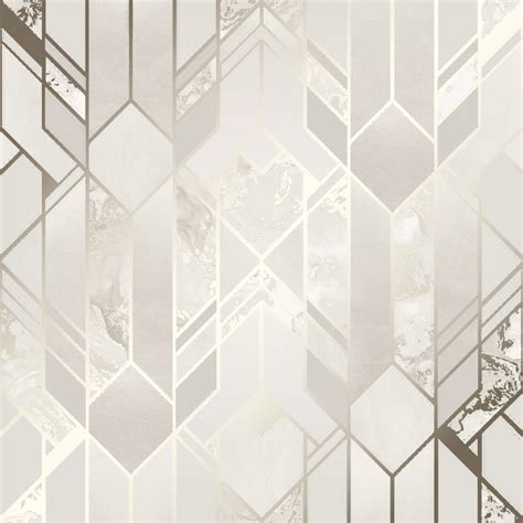 I Love Wallpaper Liquid Marble Geometric Wallpaper Cream Wallpaper