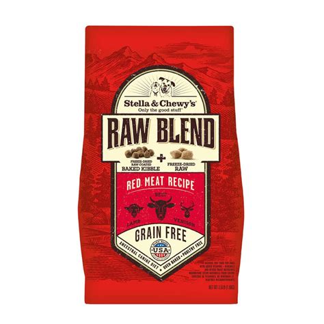 The company provides a wide variety of products. Red Meat Raw Blend Kibble | Stella & Chewy's Pet Food