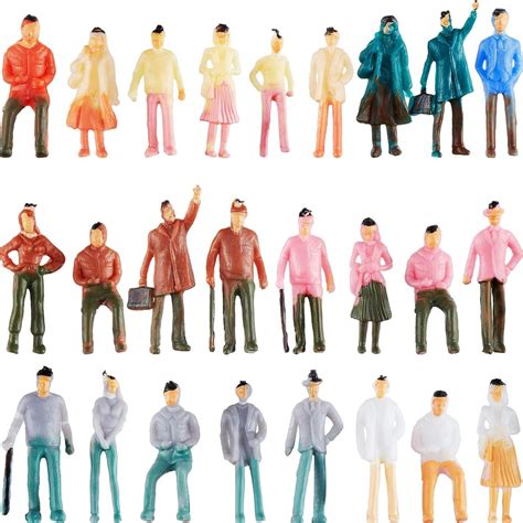 100 Pieces People Figurines 175 Scale Model Trains Architectural