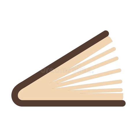Flat Book Icon Library Books Open Dictionary Page And Encyclopedia On