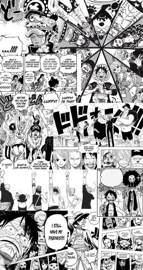 Anime Collage Mugiwara Kru Manga Panel Anime Wallpaper 1920x1080 One