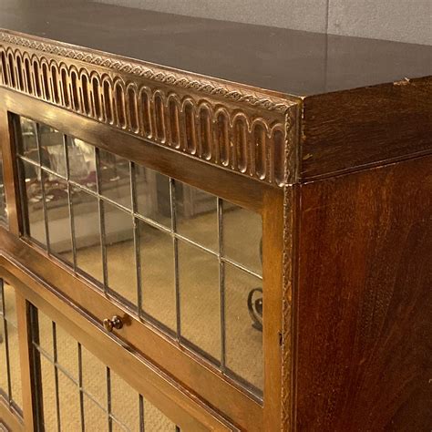 Mahogany And Leaded Glass Bookcase Antique Bookcases Hemswell