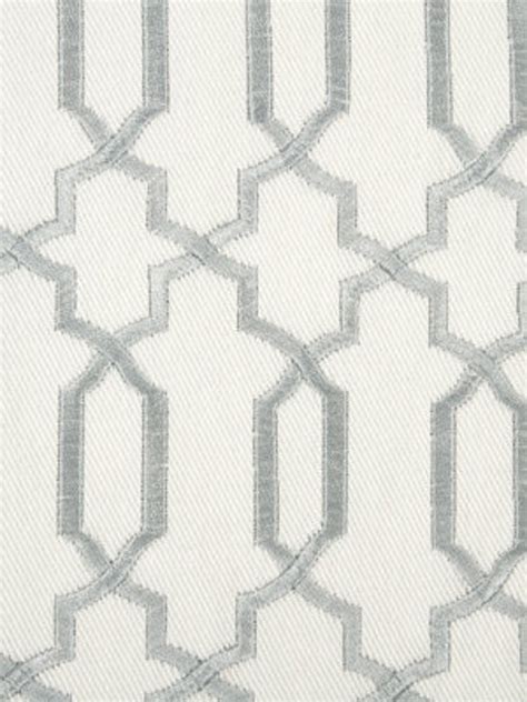 Contemporary Silver Fabric Geometric Silver White Etsy