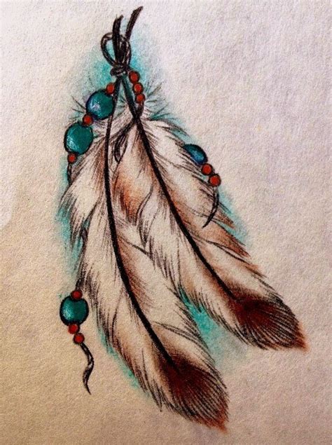 Bead Feather Tattoo Design By Madeline On Deviantart Tattoo Plume Arm