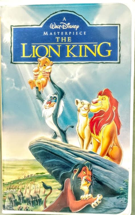 Vhs Walt Disney The Lion King Masterpiece Collection Rare