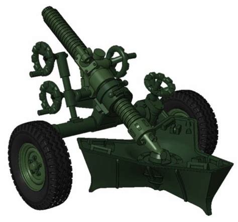 Mo 120 Rt 61 120 Mm Rifled Towed Mortar Model F1 Mortier 120mm Rayé