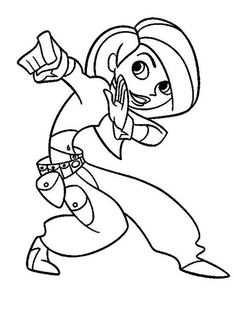 Disney Kim Possible Coloring Pages Kim Possible Coloring Pages Porn