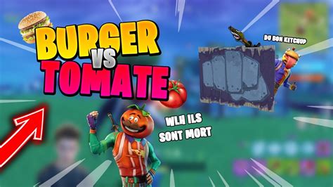 Fortnite Battle Royale Burger Vs Tomate Youtube