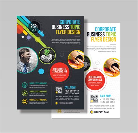 Athena Professional Business Flyer Design Template · Graphic Yard
