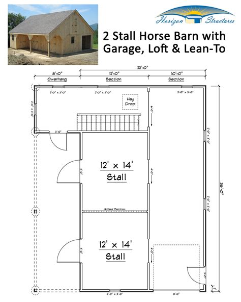 Horse Barn Floor Plans