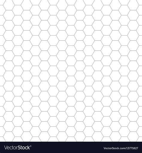 Hexagon Geometric Pattern Seamless Royalty Free Vector