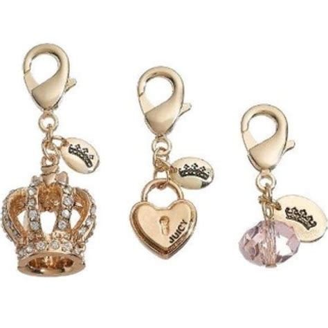 Juicy Couture Gold Charms Juicy Couture Jewelry Charm Set Juicy