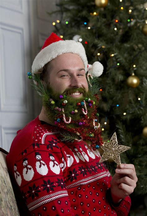 Funny Christmas Beard Decoration And Mens Hairstyles Hairstyles