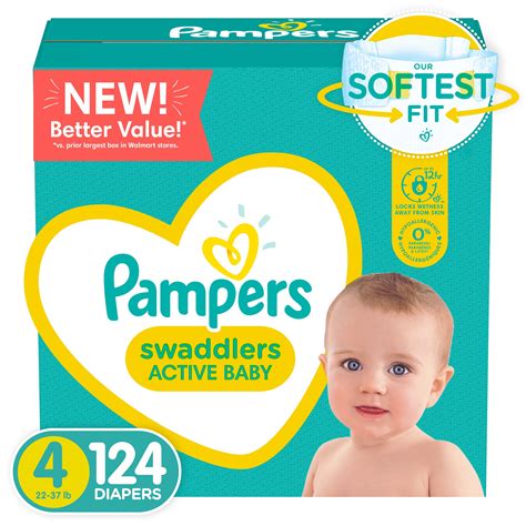 Pampers Swaddlers Active Baby Diapers Size Count Walmart Com