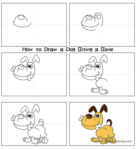 How To Draw A Dog Bone Step By Step Stowoh