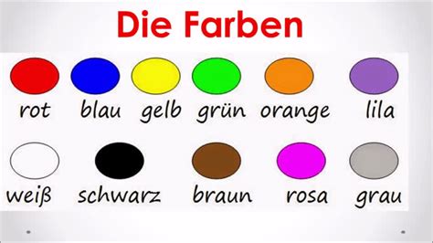 Learn The Colors In German Tokyvideo