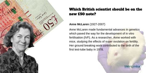 Her most enduring interest as a scientist was in germ cells and early. Vote animal research scientist for new £50 note ...