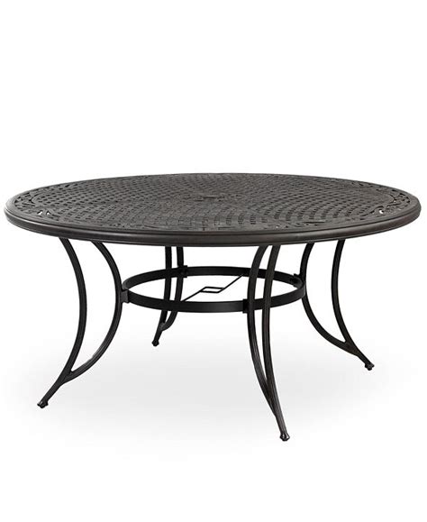 Furniture Cast Aluminum 60 Round Outdoor Dining Table Created For
