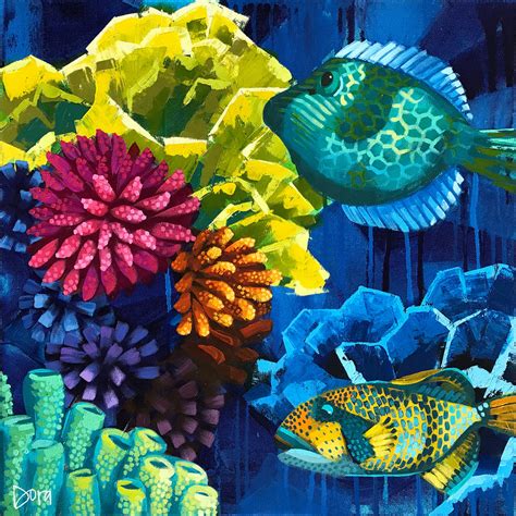 Coral Reef Painting Beautiful Coral Reef Scene To Paint