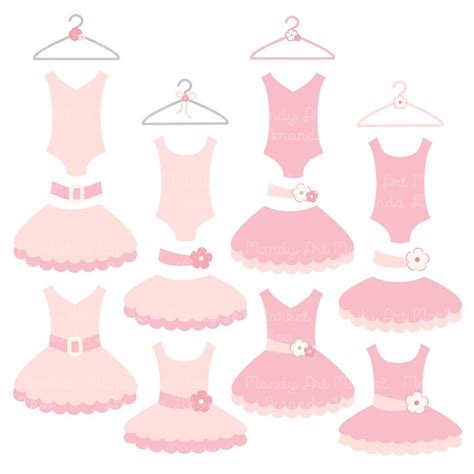 Premium Soft Pink Tutu Clip Art Pink Dress Clip Art For Etsy